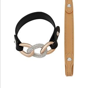 Swarovski bracelet with two interchangeable bands